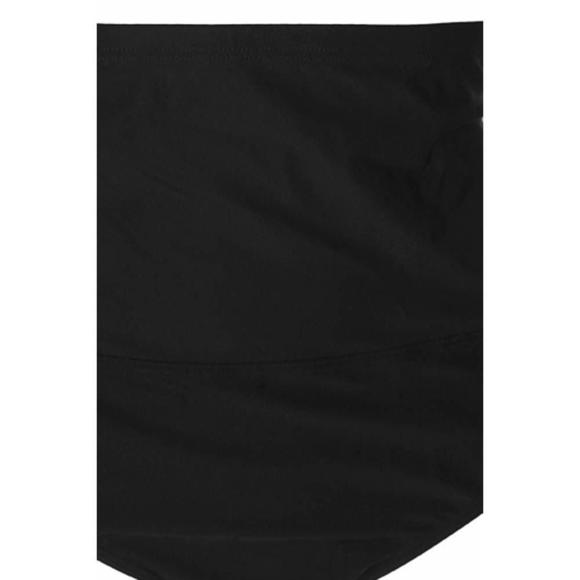 Island Escape Women's High-Waist Control-Top Bikini Bottom Black 12 - Picture 3 of 3